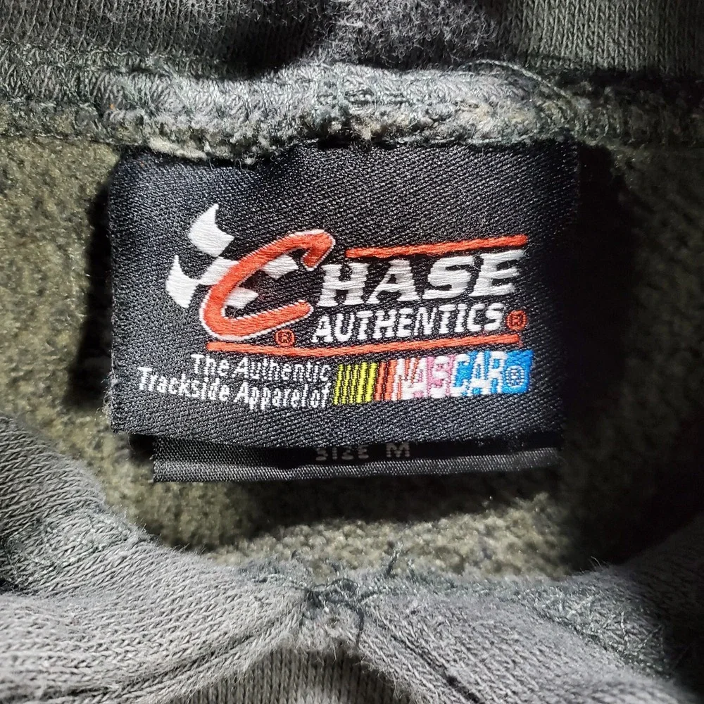 Dale Earnhardt #3‎ NASCAR Hoodie Mens Medium Gray Chase Authentic Pullover